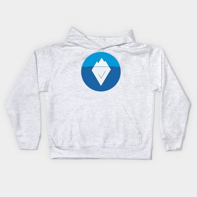 Iceberg Blue Kids Hoodie by Youre Wrong About